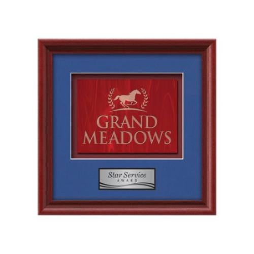 Plaque Awards - Framed Awards & Plaques - Raven -  Mahogany