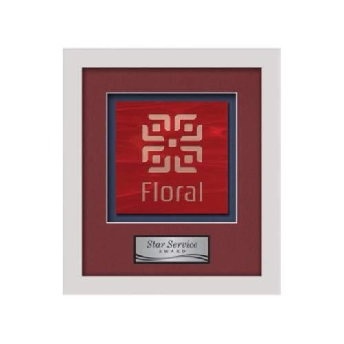 Plaque Awards - Framed Awards & Plaques - Primrose -  White