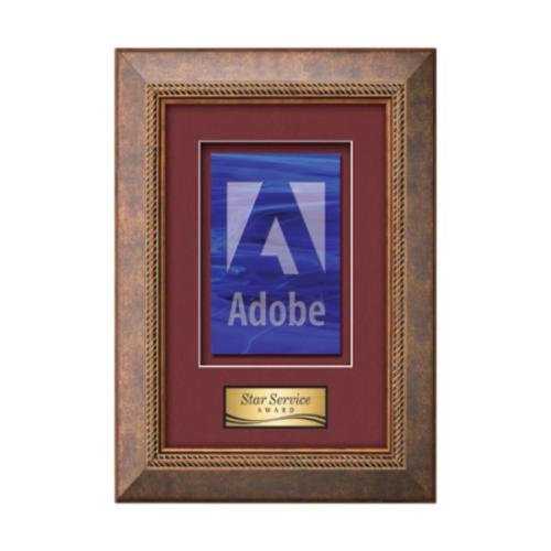 Plaque Awards - Framed Awards & Plaques - Lazio -  Antique Bronze