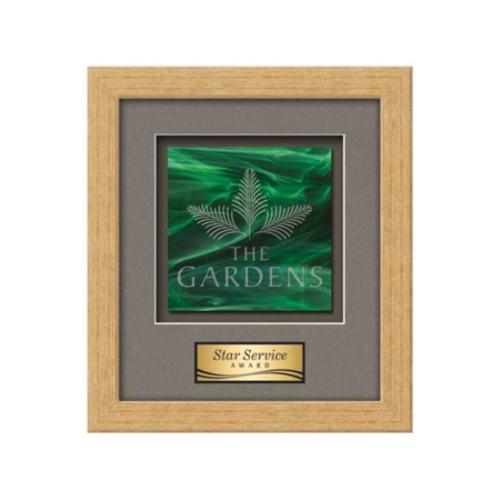 Plaque Awards - Framed Awards & Plaques - Eldridge -  Antique Gold