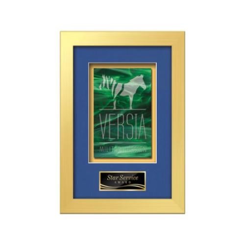 Plaque Awards - Framed Awards & Plaques - Eldridge -  Gold