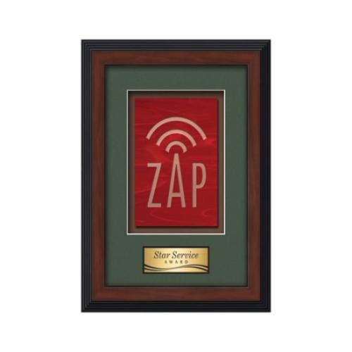 Plaque Awards - Framed Awards & Plaques - Jasper -  Dark Walnut