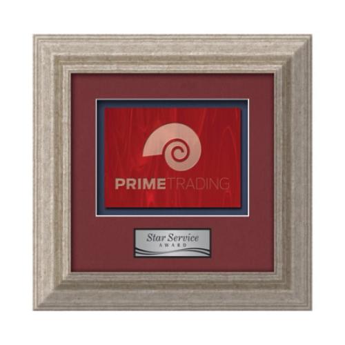 Plaque Awards - Framed Awards & Plaques - Terrene -  Antique Silver