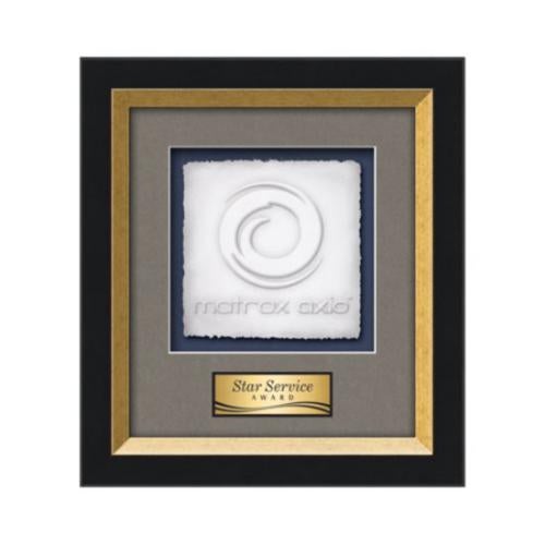 Omni - Black/Gold Plaque Awards - Framed Awards & Plaques - Omni - Black/Gold