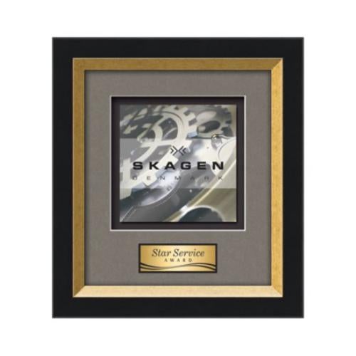 Omni - Black/Gold Plaque Awards - Framed Awards & Plaques - Omni - Black/Gold
