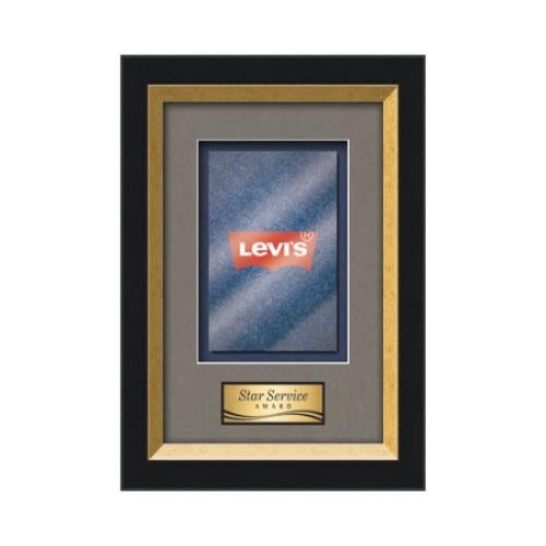 Plaque Awards - Framed Awards & Plaques - Omni - Black/Gold