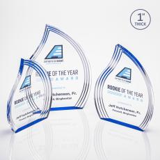 Tidworth Flame VividPrint Award - Blue - Recognition Awards