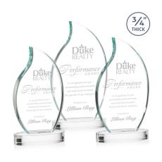 Croydon Flame Award on Alberton Base - Clear - New Items