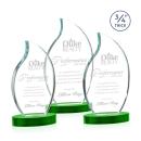 Croydon Flame Award on Alberton Base - Green