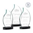 Croydon Flame Award on Alberton Base - Black