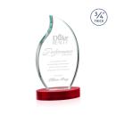 Croydon Flame Award on Alberton Base - Red