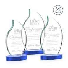 Croydon Flame Award on Alberton Base - Sky Blue - New Items