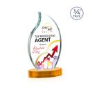 Croydon VividPrint&trade; Award on Alberton Base - Amber