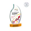 Croydon VividPrint&trade; Award on Alberton Base - Amber