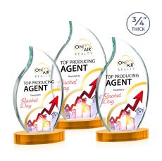 Croydon VividPrint Award on Alberton Base - Amber - New Items