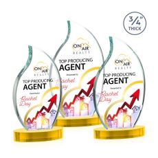 Croydon VividPrint Award on Alberton Base - Gold - New Items