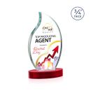 Croydon VividPrint&trade; Award on Alberton Base - Red