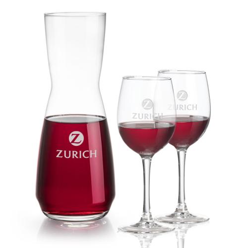 Corporate Gifts - Barware - Glasses Sets - Mason Carafe & Connoisseur Wine Set