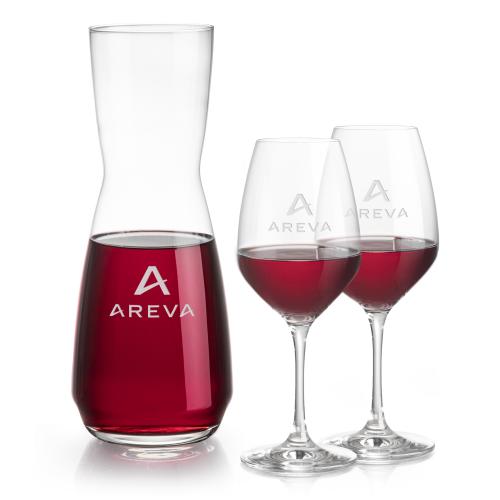 Corporate Gifts - Barware - Glasses Sets - Mason Carafe & Santiago Wine Set
