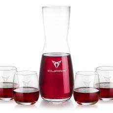 Mason Carafe & Crestview Stemless Wine - Barware Gift Sets