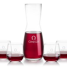 Mason Carafe & Garland Stemless Wine - Barware Gift Sets