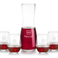 Mason Carafe & Stanford Stemless Wine - Barware Gift Sets