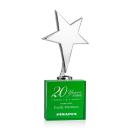 Tuscany Chrome Star on Woodlawn Base - Green