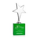 Tuscany Chrome Star on Woodlawn Base - Green