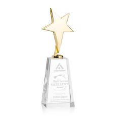 Tuscany Gold Star on Novita Base - Clear - Metal Awards
