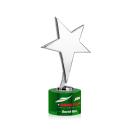 Tuscany Chrome Star VividPrint&trade; Award on Marvel Base - Green