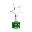 Tuscany Chrome Star VividPrint&trade; Award on Marvel Base - Green