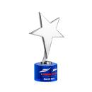 Tuscany Chrome Star VividPrint&trade; Award on Marvel Base - Blue