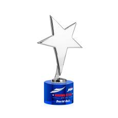 Tuscany Chrome Star VividPrint Award on Marvel Base - Blue - New Items