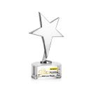Tuscany Chrome Star VividPrint&trade; Award on Paragon Base-Clear