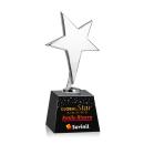 Tuscany Chrome Star VividPrint&trade; Award on Robson Base - Black