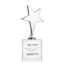Tuscany Chrome Star VividPrint&trade; Award on Woodlawn Base-Clear