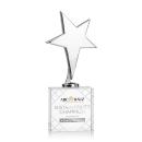 Tuscany Chrome Star VividPrint&trade; Award on Woodlawn Base-Clear