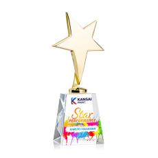 Tuscany Gold Star VividPrint Award on Celestina Base-Clear - Full Color Awards