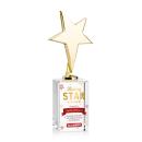 Tuscany Gold Star VividPrint&trade; Award on Lexington Base-Clear