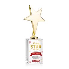 Tuscany Gold Star VividPrint Award on Lexington Base-Clear - New Items