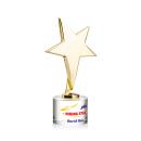 Tuscany Gold Star VividPrint&trade; Award on Marvel Base - Clear