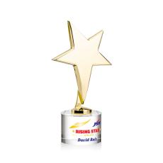 Tuscany Gold Star VividPrint Award on Marvel Base - Clear - Full Color Awards