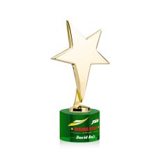 Tuscany Gold Star VividPrint Award on Marvel Base - Green - New Items