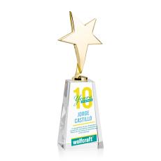 Tuscany Gold Star VividPrint Award on Novita Base - Clear - New Items