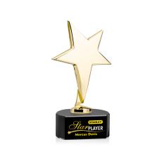 Tuscany Gold Star VividPrint Award on Paragon Base - Black - New Items