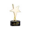 Tuscany Gold Star VividPrint&trade; Award on Paragon Base - Black