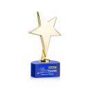Tuscany Gold Star VividPrint&trade; Award on Paragon Base - Blue