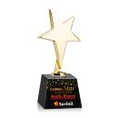 Tuscany Gold Star VividPrint&trade; Award on Robson Base - Black
