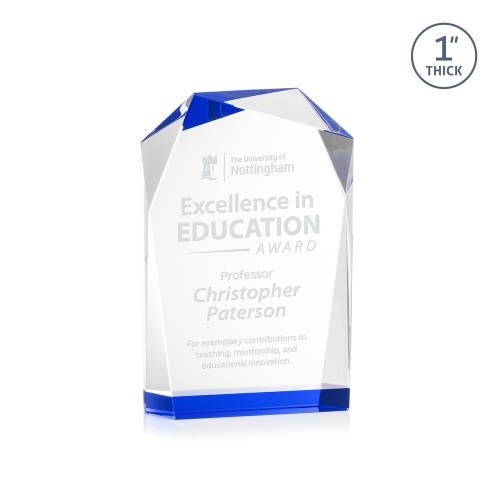 Recognition Awards - Crystal Awards - Donvale Award - Blue
