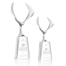 Maverick Eagle Award on Cairns Base - Clear - Metal Awards
